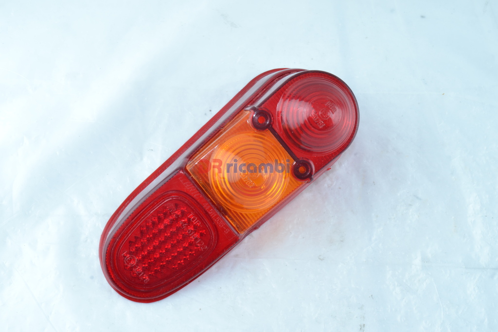 PLASTICA TRASPARENTE FANALE POST SX ROSSO ARANCIO RENAULT 4 R4 ARIC 44.511.535/1