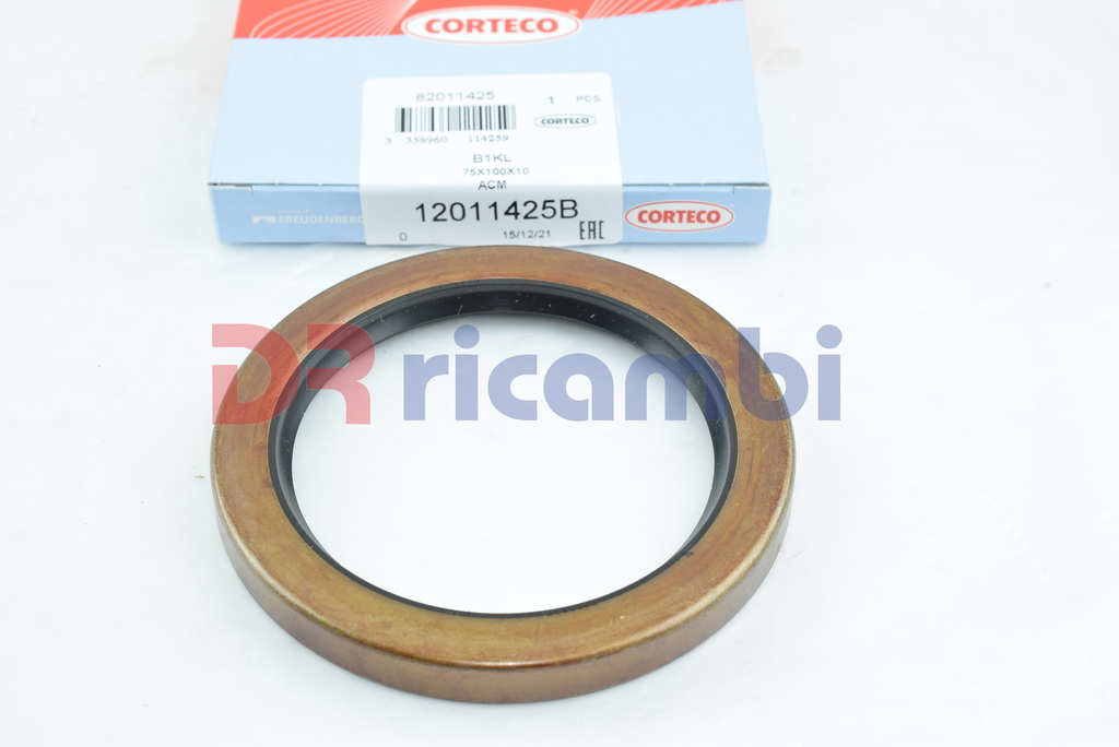 PARAOLIO MOZZO RUOTA PER IVECO FIATALLIS NEW HOLLAND CORTECO 12011425B 75x100x10