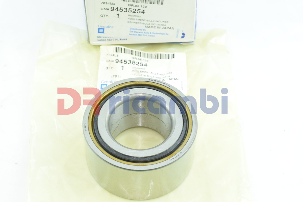 CUSCINETTO RUOTA ANTERIORE OPEL CHEVROLET DAEWOO LANOS NUBIRA 94535254  39x72x37