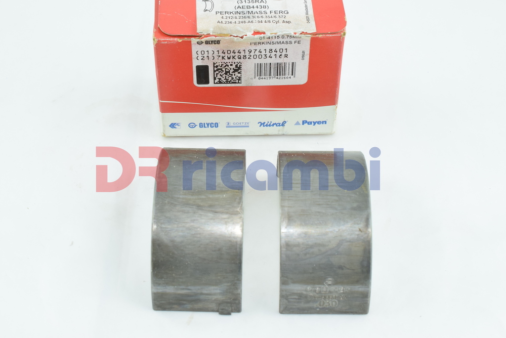 BRONZINE BIELLA ALBRO MOTORE PERKINS MASSEY FERGUSON 4.212 4.236  01-4115 0.30MM