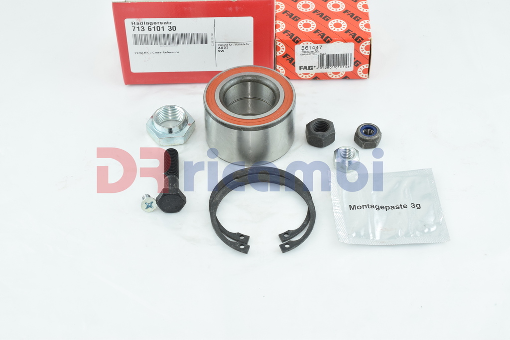 KIT CUSCINETTO RUOTA ANTERIORE AUDI 50 VOLKSWAGEN DERBY POLO FAG 713610130