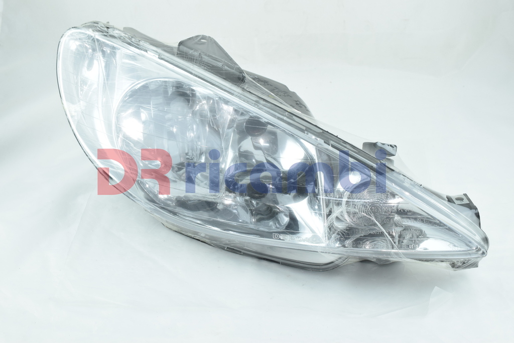 FARO PROIETTORE DOPPIA PARABOLA DESTRO PER PEUGEOT 206 - DEPO 550-1121R-LD-EM