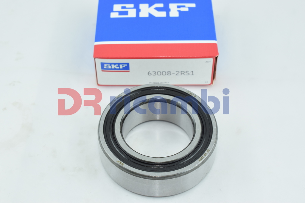 CUSCINETTO RIGIDO A UNA CORONA DI SFERE SIGILLATO SKF 63008 2RS1  - D. 40x68x21