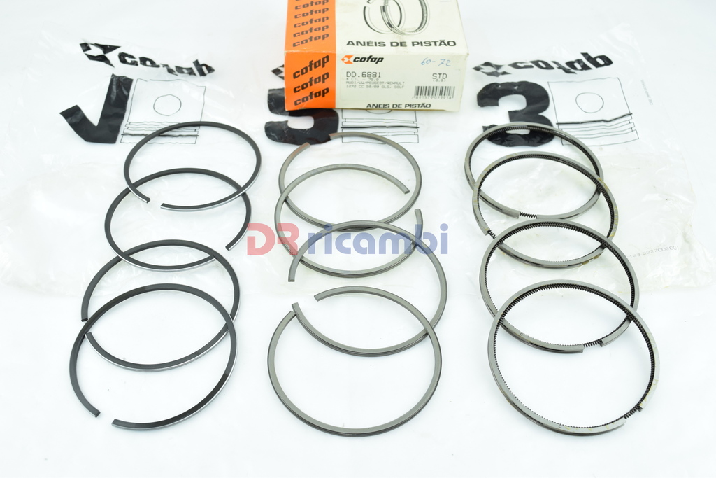 SERIE FASCE ELASTICHE VW GOLF DERBY JETTA PASSAT SCIROCO 1.3 Ø 75 COFAP DD-6881 