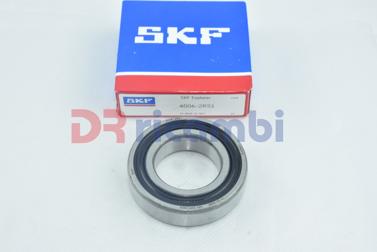 CUSCINETTO RIGIDO A UNA CORONA DI SFERE SKF 6006-2RS1  - D. 30x55x13