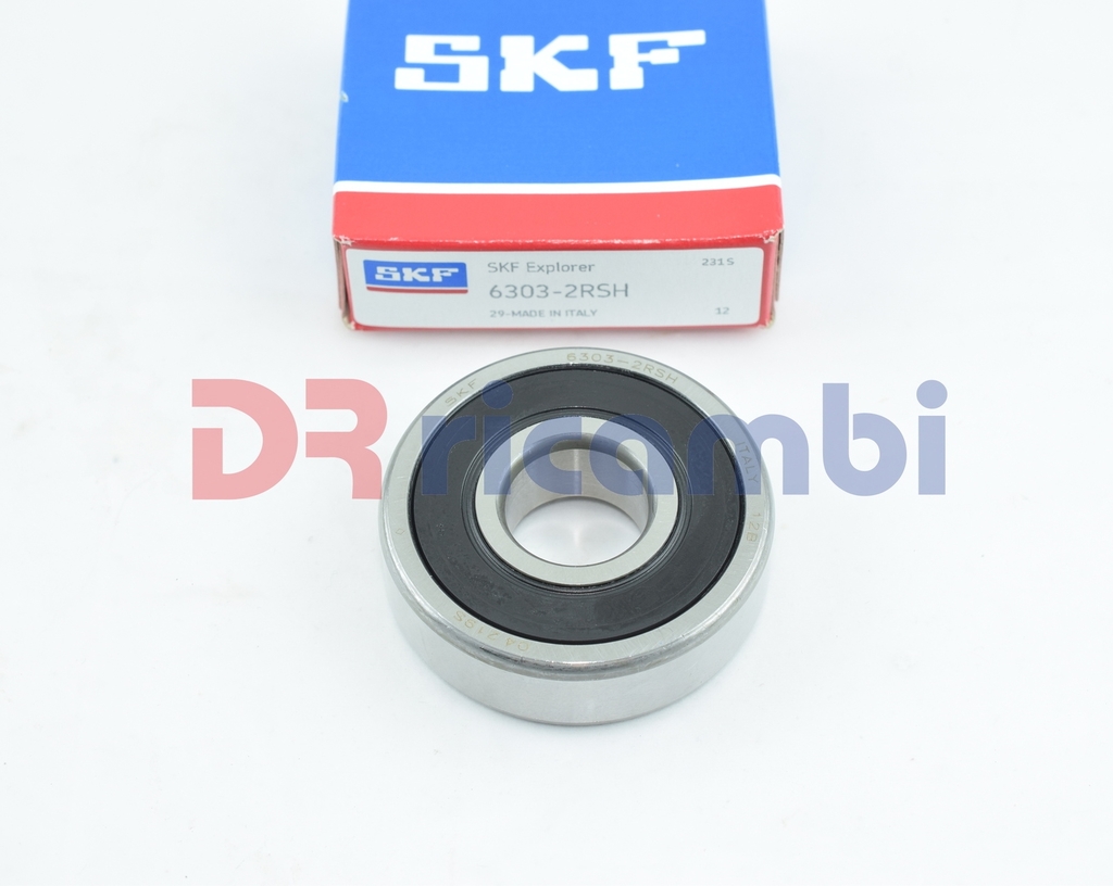 CUSCINETTO RIGIDO A UNA CORONA DI SFERE   SKF 6303-2RS1  6303 2RSH - D. 17x47x14