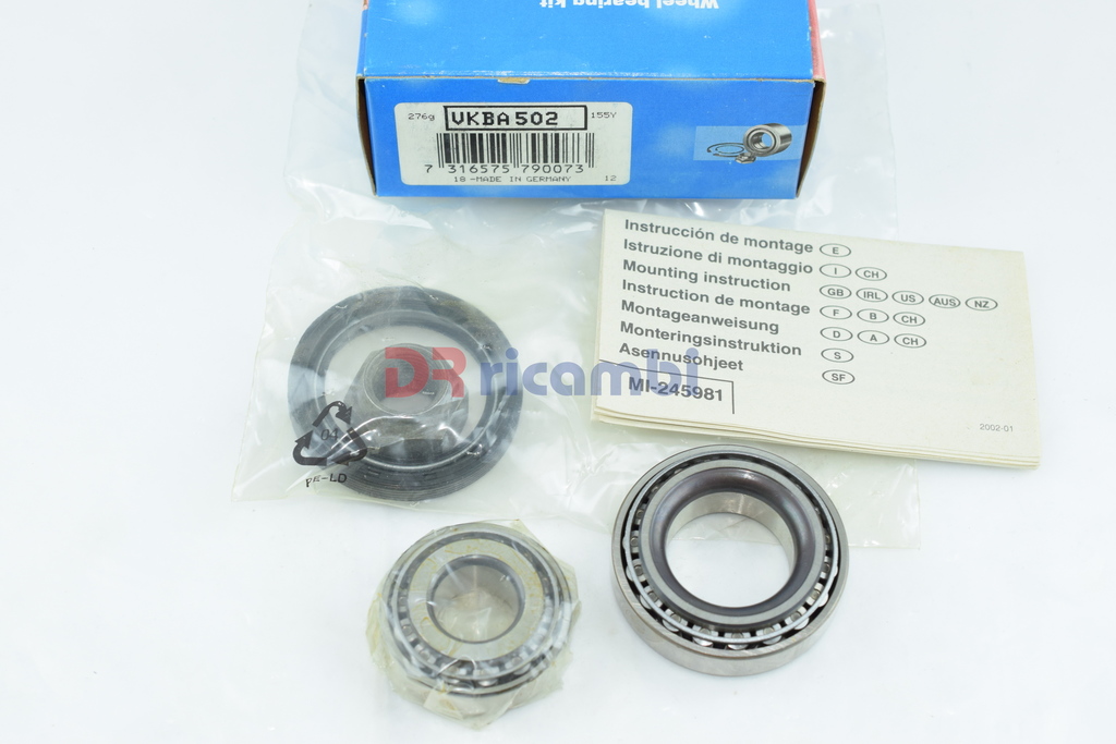 KIT CUSCINETTI RUOTA ANTERIORE PER VOLVO 340 360 VOLVO 66 SKF VKBA502 183834