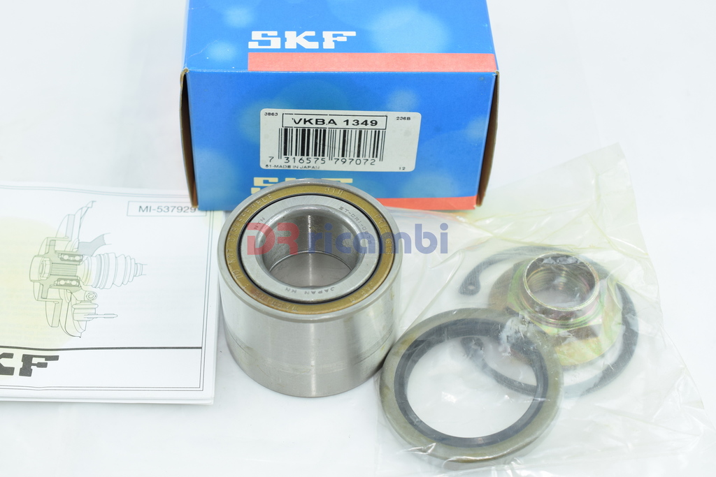 KIT CUSCINETTO RUOTA ASSALE POSTERIOR PER MADZA 626 III SKF VKBA1349 D. 30x58x42