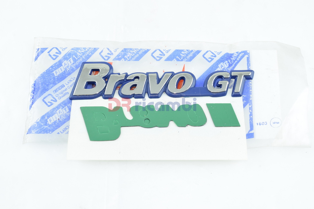 SCRITTA LOGO SIGLA FREGIO &quot;BRAVO GT&quot; POSTERIORE FIAT BRAVO I SERIE  FIAT 7791333