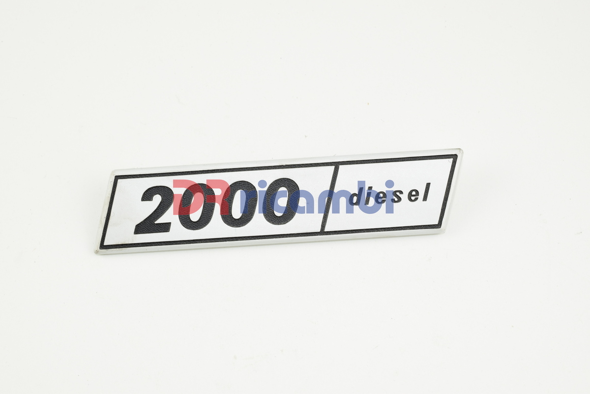 LOGO FREGIO SIGLA MODELLO FIAT &quot; 2000 DIESEL &quot; DR0481