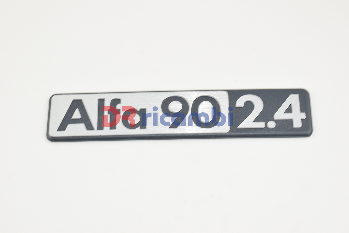 LOGO FREGIO SIGLA MODELLO ALFA ROMEO &quot; ALFA 90 2.4 &quot; DR0483