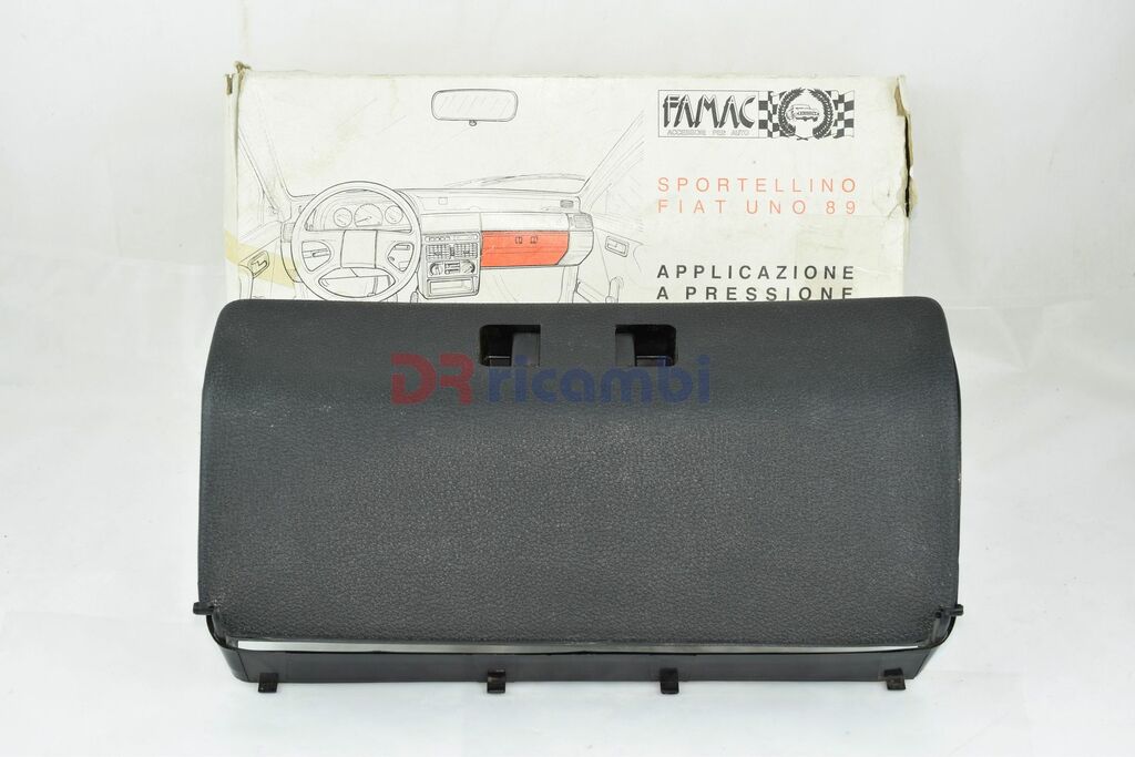 SPORTELLO CASSETTO VANO PORTAOGGETTI NERO PER FIAT UNO 89 MK2 FIAT 1800409/1