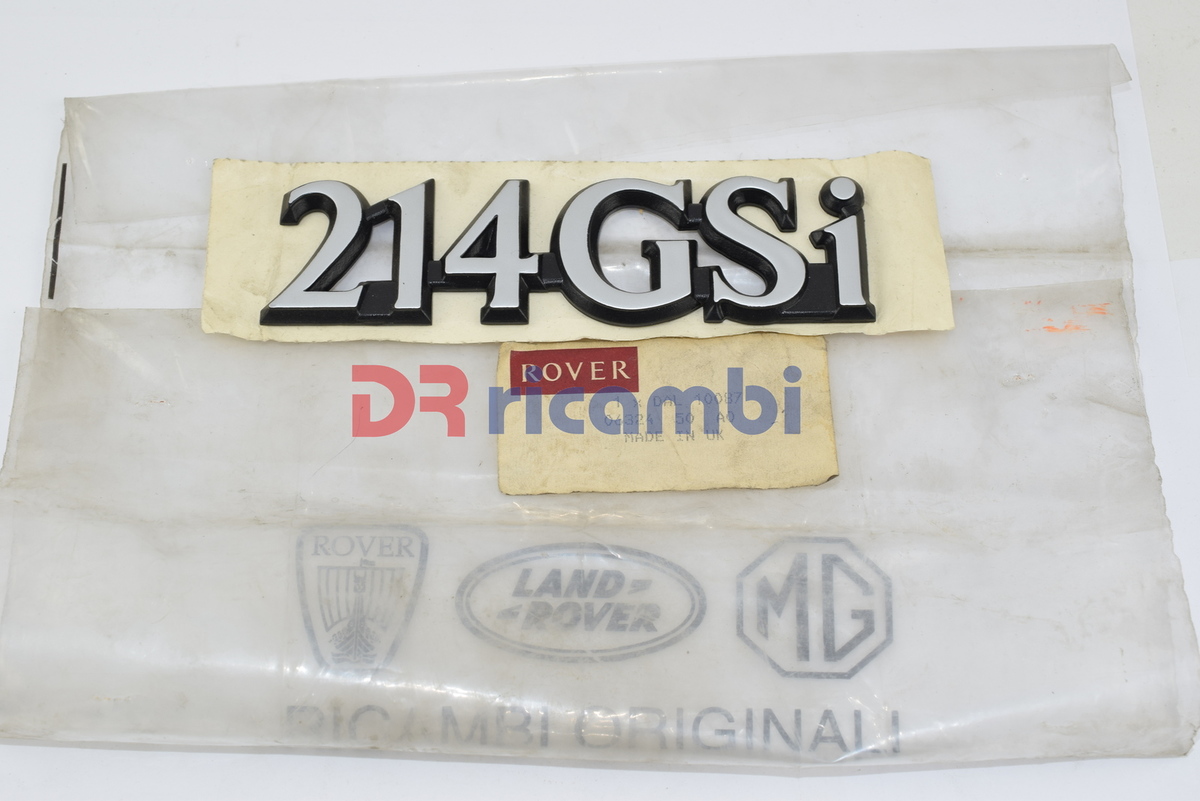 LOGO FREGIO SIGLA MODELLO ROVER &quot; 214 GSI &quot; DR0524