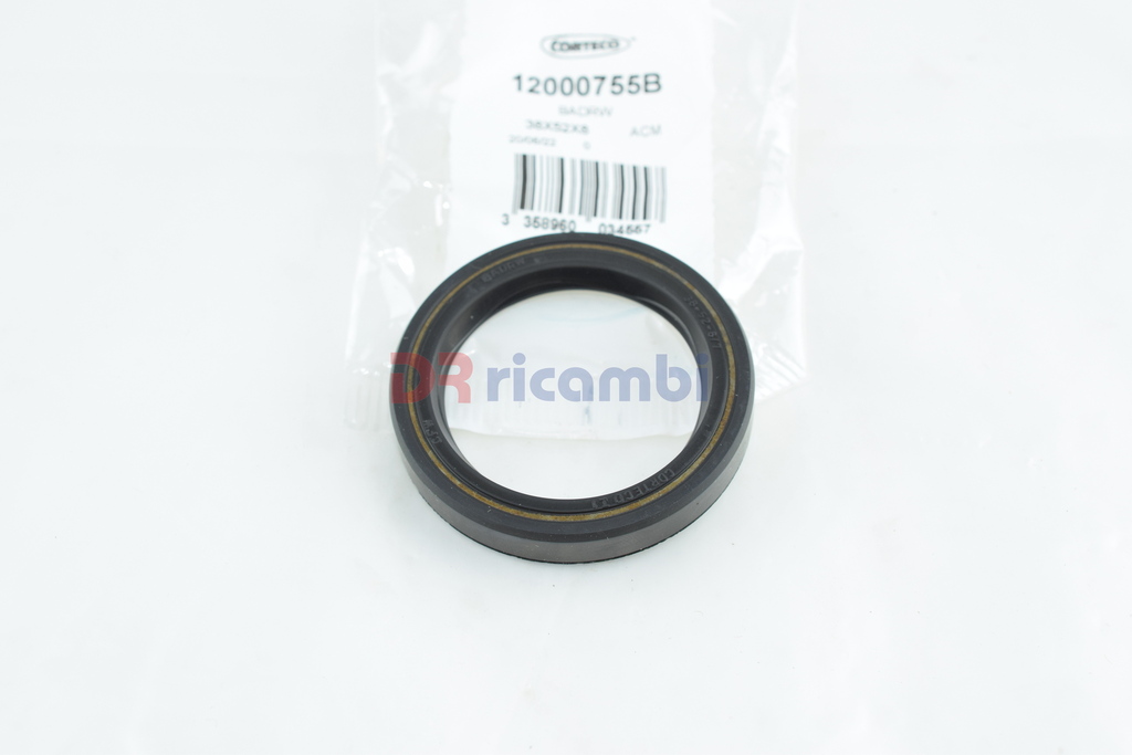 PARAOLIO ANELLO DI TENUTA PER RUGGERINI DUCATI VM CORTECO 12000755B - D. 38x52x8