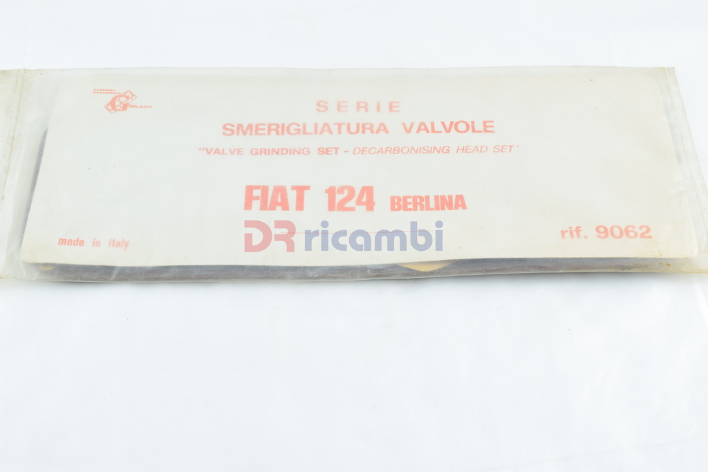 SERIE GUARNIZIONI SMERIGLIO VALVOLE TESTA CILINDRI PER FIAT 124 BERLINA  9062