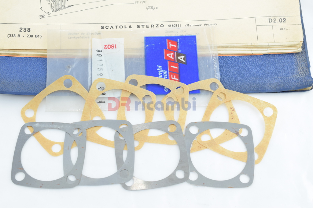 KIT GUARNIZIONI PER REGOLAZIONE GIOCO ALBERO SCATOLA STRZO FIAT 238 FIAT 9917591