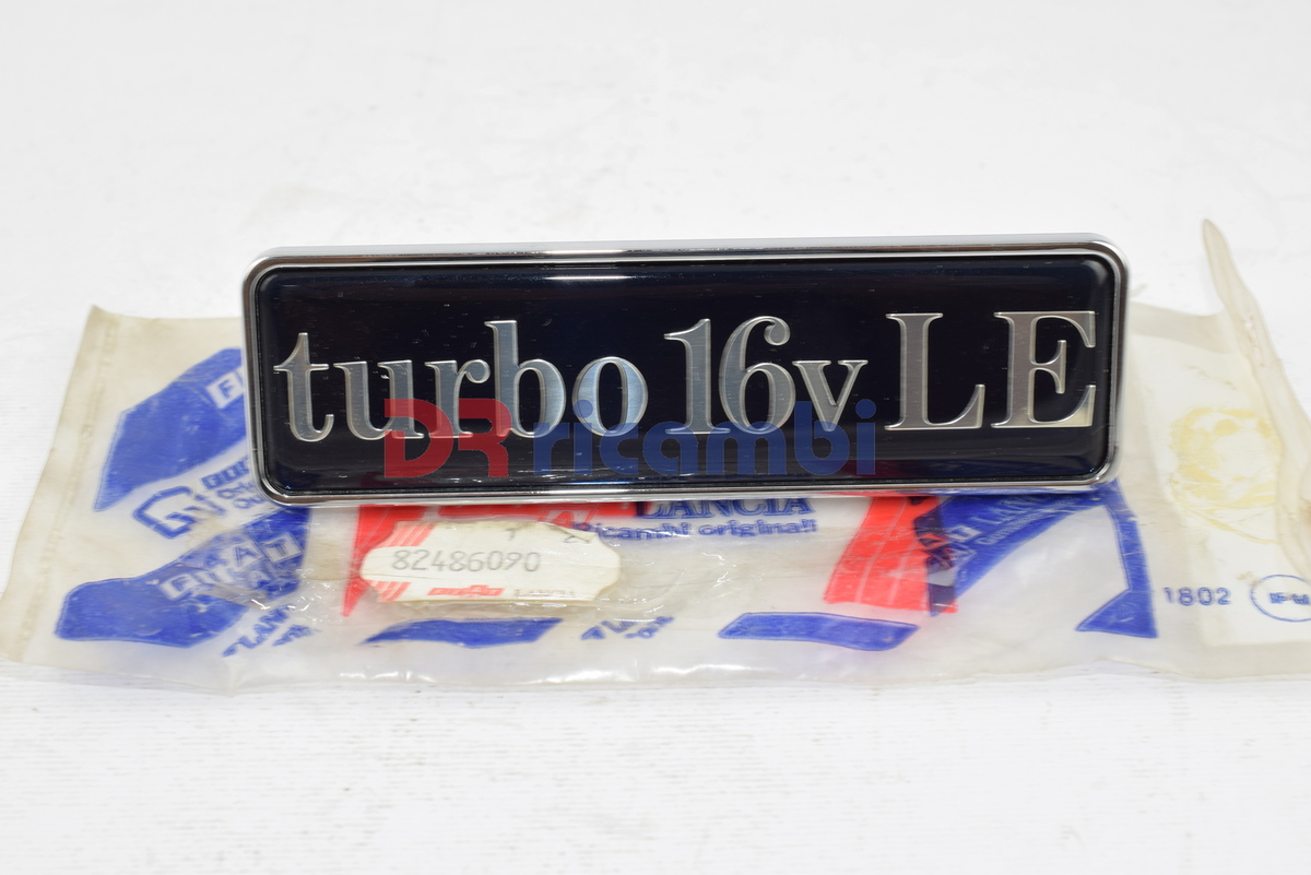 LOGO FREGIO SIGLA MODELLO LANCIA &quot; TURBO 16V LE &quot; LANCIA 82486090