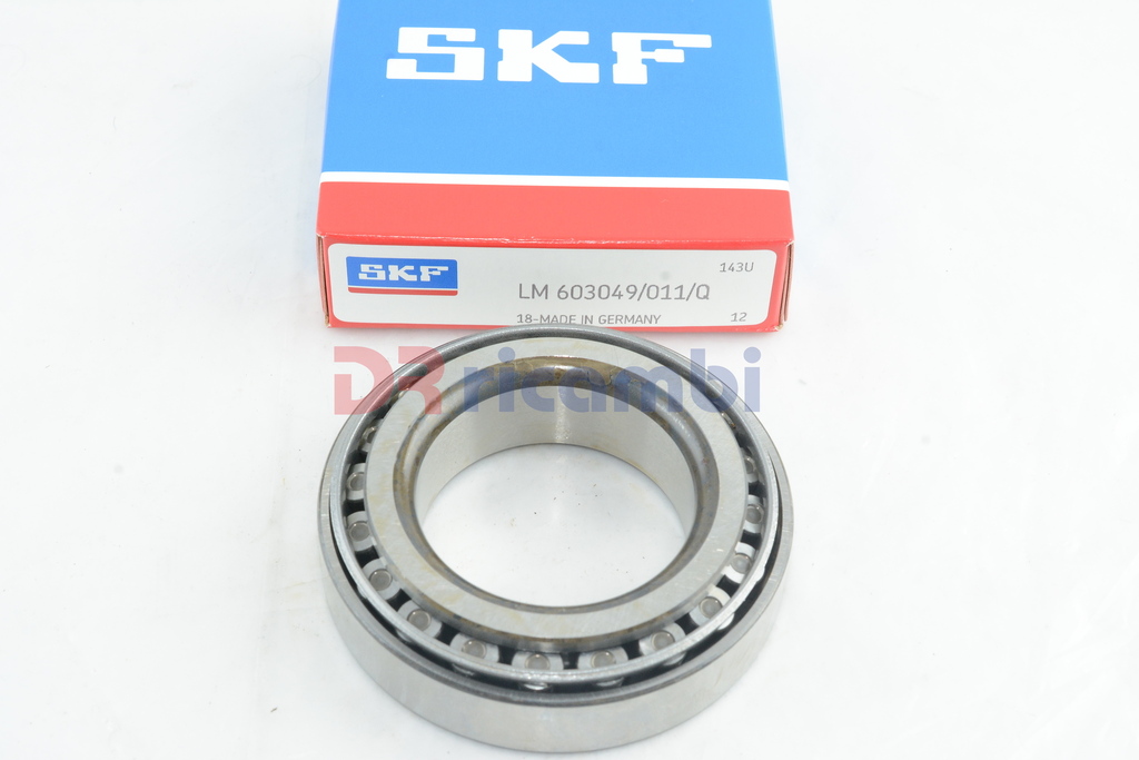 CUSCINETTO A RULLI CONICI DIFFERENZIALE  SKF LM603049/011/Q - D. 45.2x77.8x20