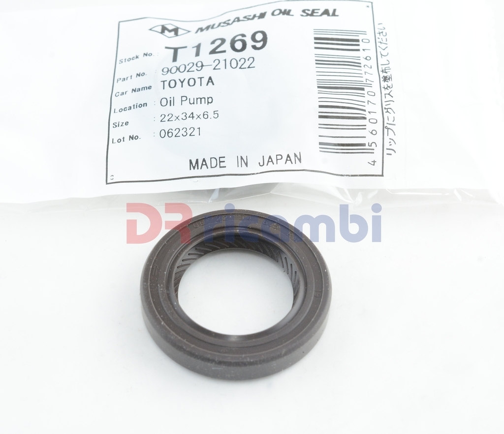 PARAOLIO POMPA OLIO PER TOYOTA Diesel 2C 2.0 D4D T1269  9002921014 D. 22x34x6.5