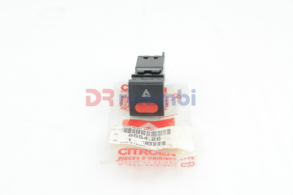 INTERRUTTORE PULSANTE LUCI DI EMERGENZA 4 FRECCE CITROEN SAXO - CITROEN 655426