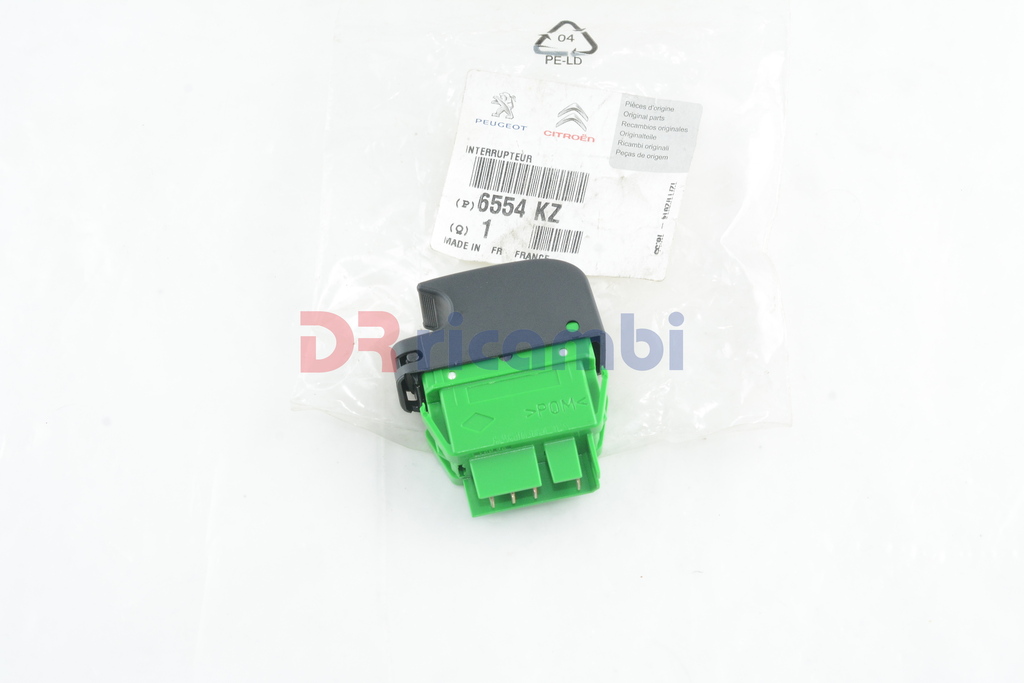 INTERRUTTORE PULSANTE ALZACRISTALLI DX CITROEN C1 PEUGEOT 107 (2005-2014) 6554KZ