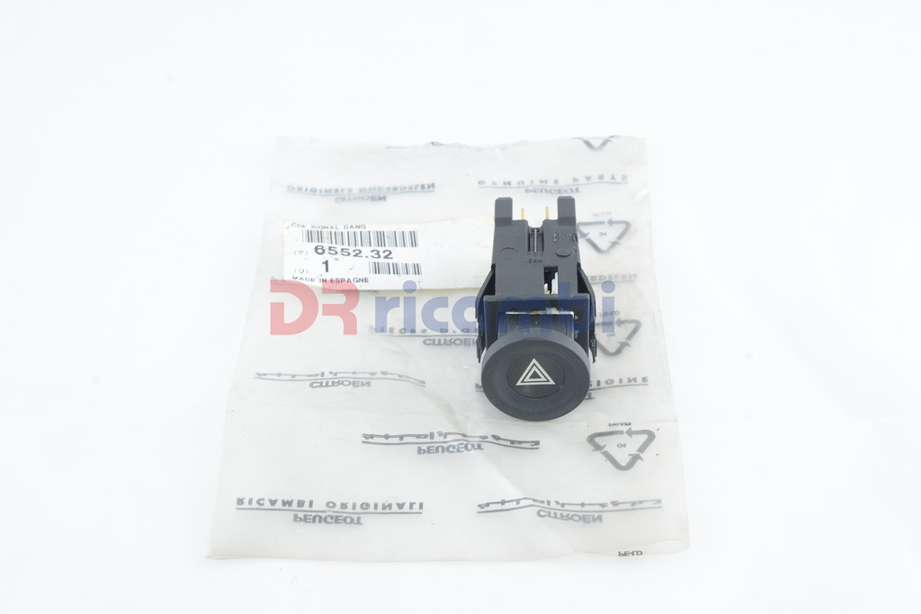 INTERRUTTORE PULSANTE LUCI EMERGENZA 4 FRECCE CITROEN AX FASE 1 - CITROEN 655232