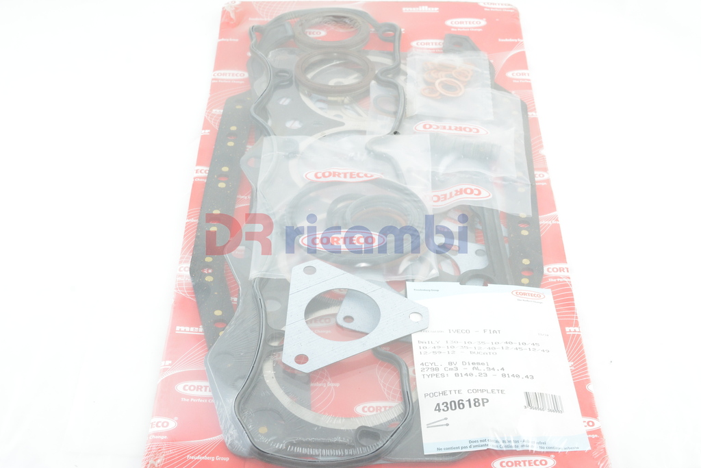 SERIE GUARNIZIONE MOTORE PER IVECO DAYLI I30 35 DUCATO D 2798 8V Ø 94.4  430618P