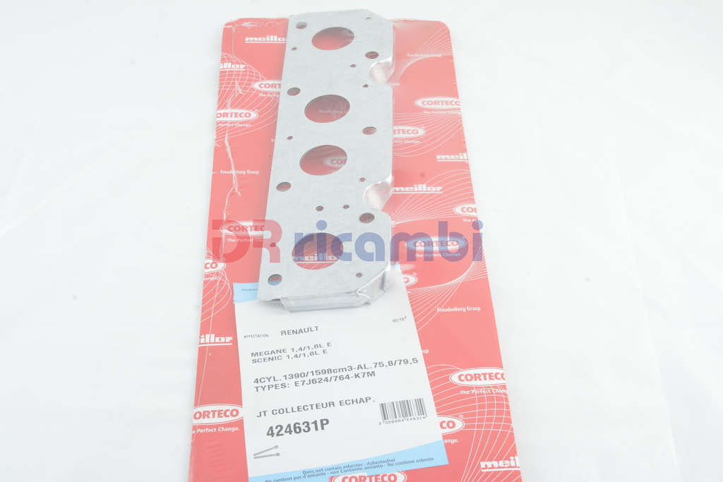 GUARNIZIONE COLLETTORE SCARICO PER DACIA LOGAN 1.4 1.6RENAULT CLIO LOGAN 424631P