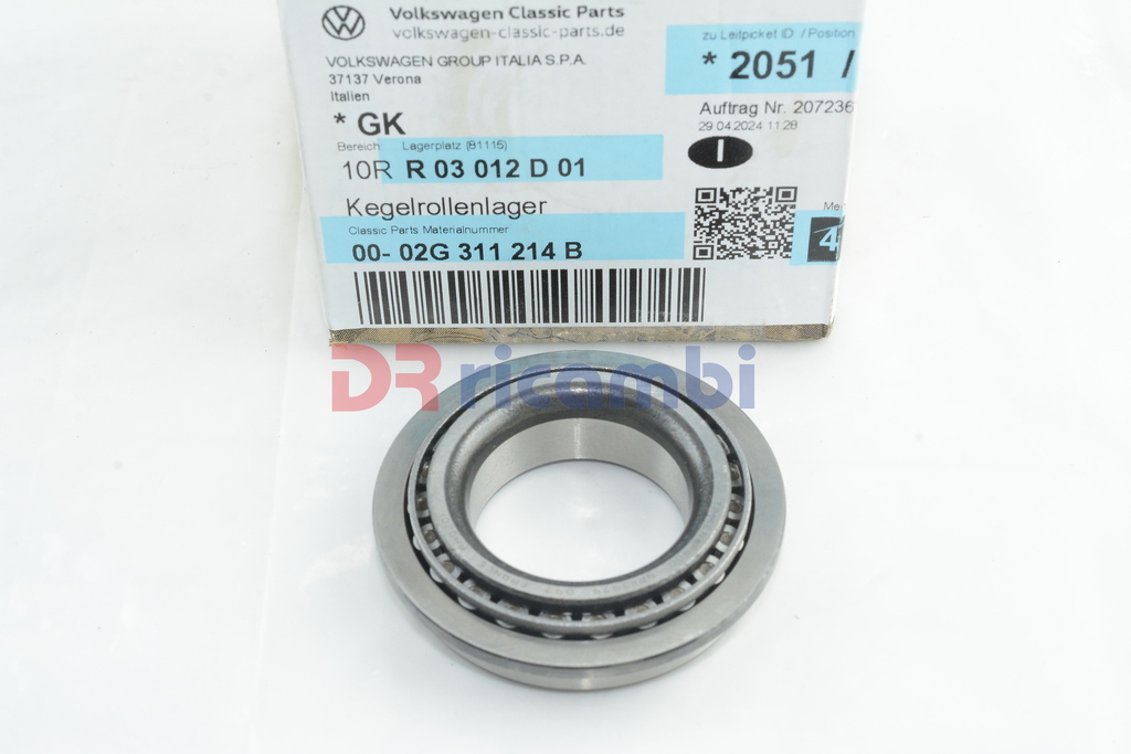 CUSCINETTO CAMBIO ALBERO PIGNONE DIFFERENZIALE VW 2G311214B  NP113979 / NP693852