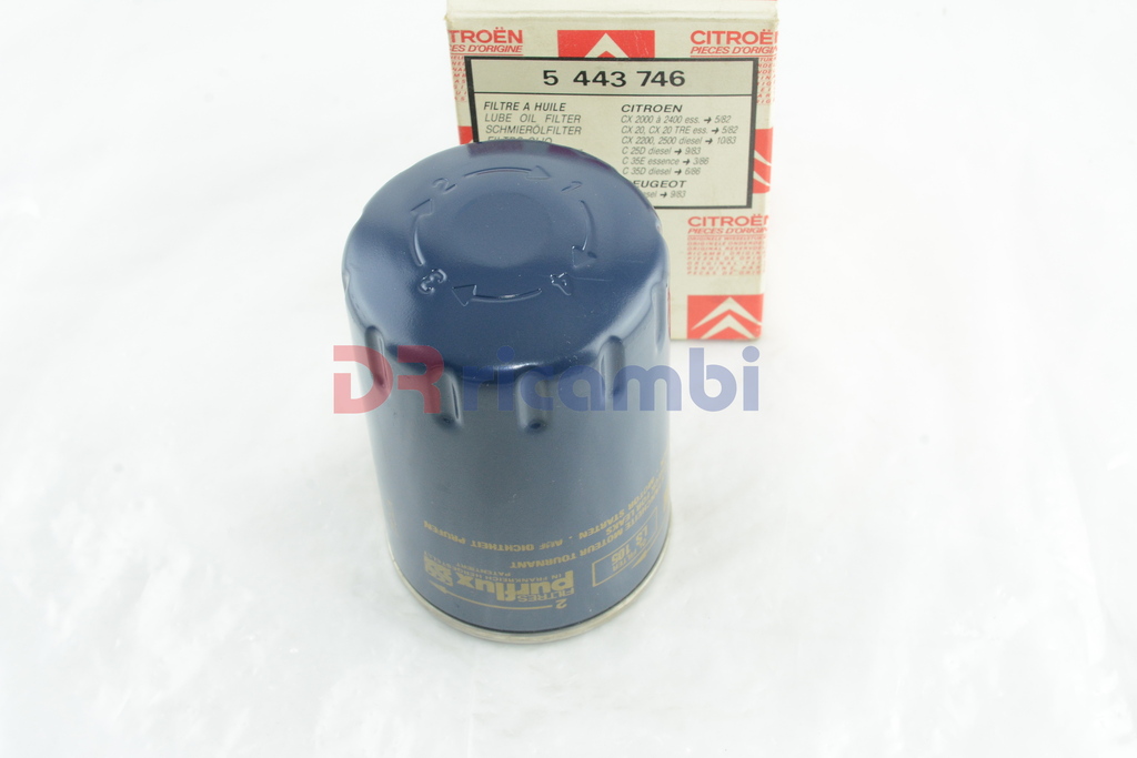 FILTRO OLIO CITROEN C25 C35 CX PEUGEOT J5 PER FIAT 242 BRAVA UNO CITROEN 5443746