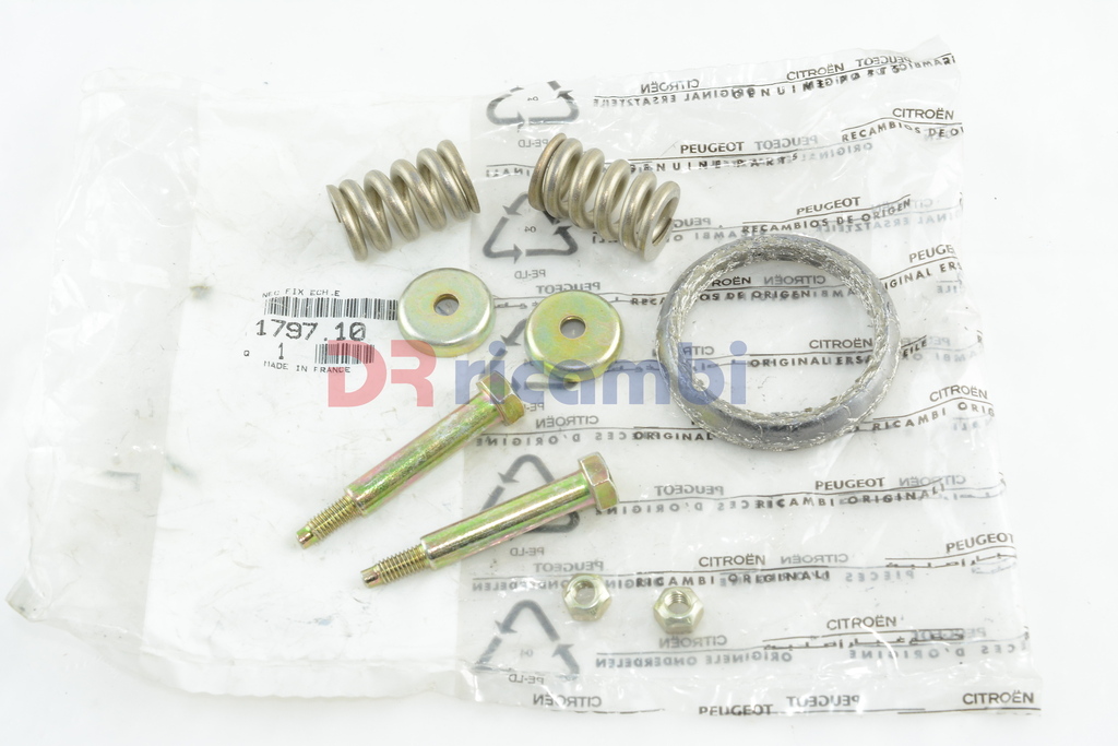 KIT FISSAGGIO TUBAZIONE GAS DI SCARICO CITROEN C15 C2 C3 XSARA - CITROEN 1797.10