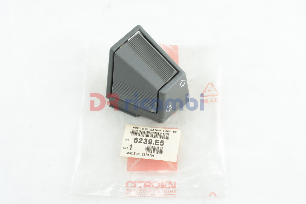 INTERRUTTORE PULSANTE INDICATORE DI DIREZIONE CITROEN BX CITROEN 6239E5  6239.E5