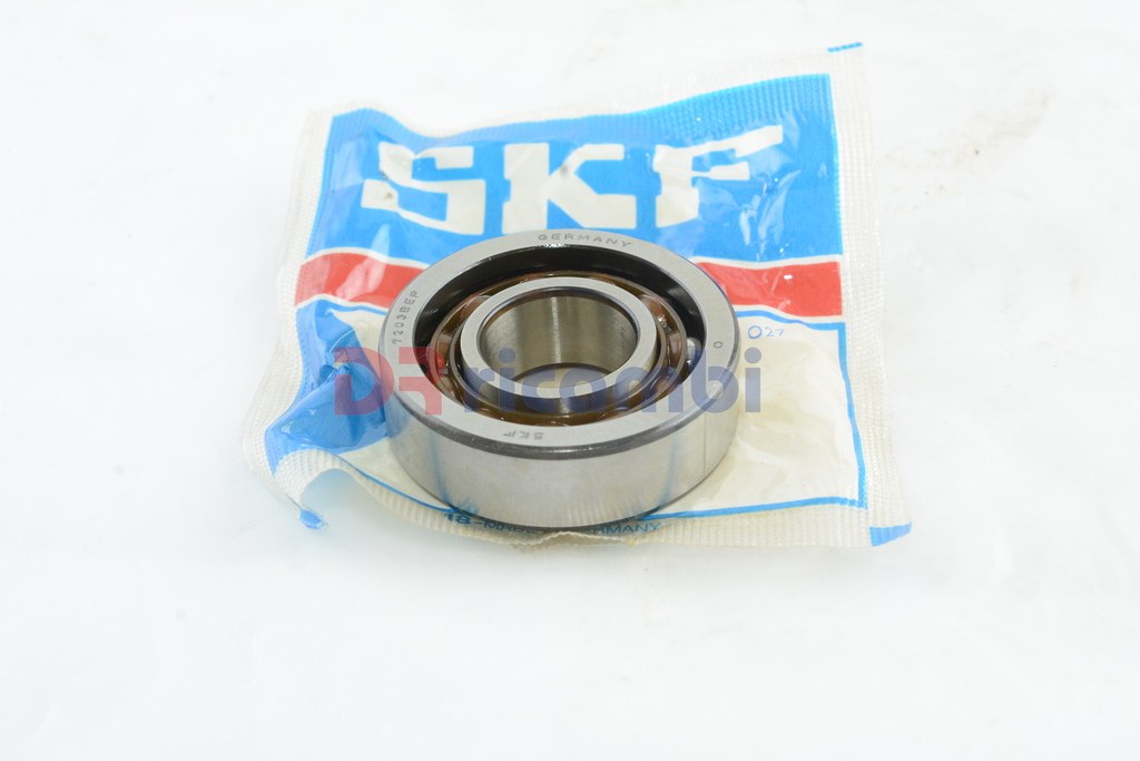 CUSCINETTO A SFERE A CONTATTO OBLIQUO GABBIA IN POLIAM. SKF 7203 BEP D. 17x40x12