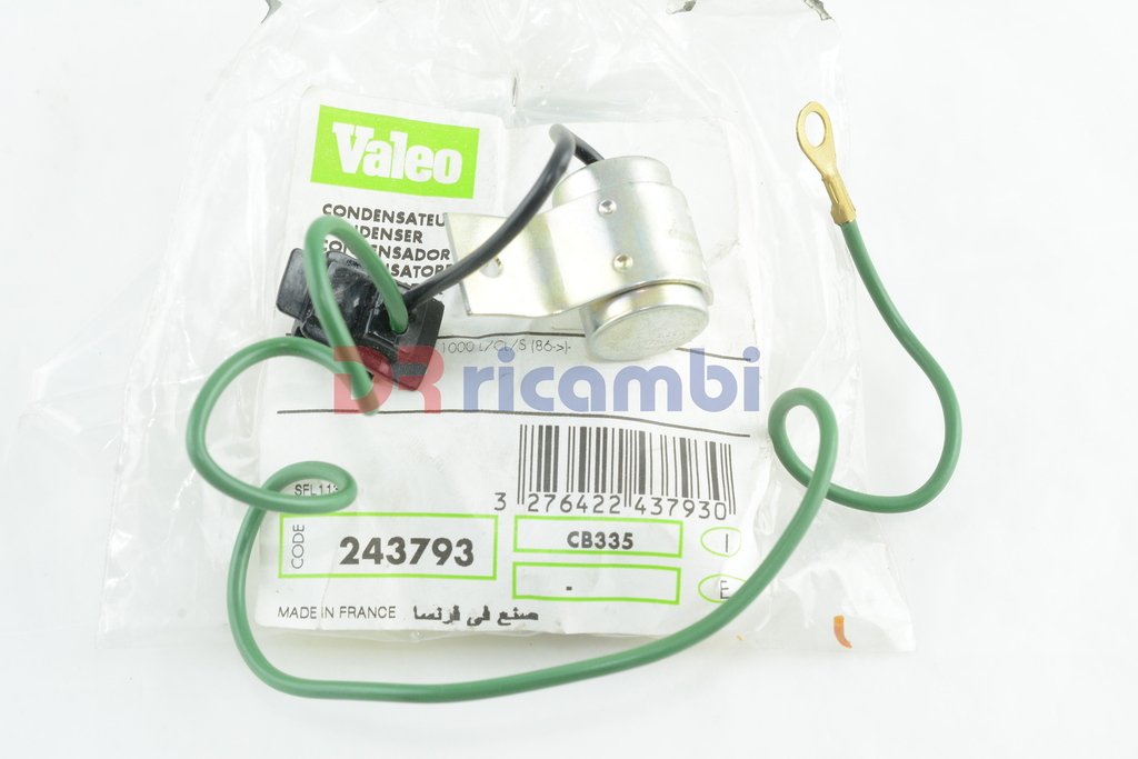 CONDENSATORE SPINTEROGENO ACCENSIONE PER FIAT PANDA REGATA - VALEO 243793