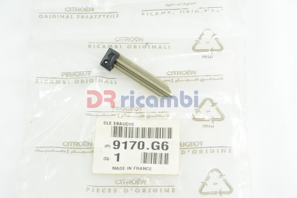 INSERTO CHIAVE GREZZA SOSTITUTIVA ACCENSIONE MOTORE CITROEN XSARA CITROEN 9170G6