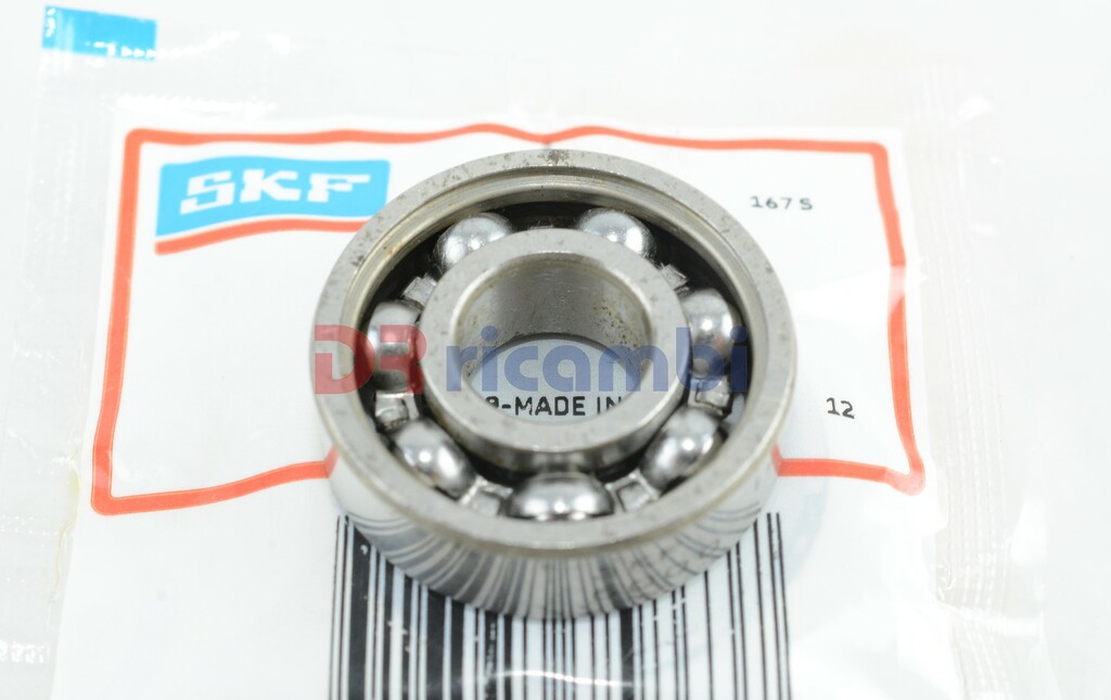 CUSCINETTO RADIALE RIGIDO A UNA CORONA DI SFERE APERTO - SKF 6000 - D.  10x26x8