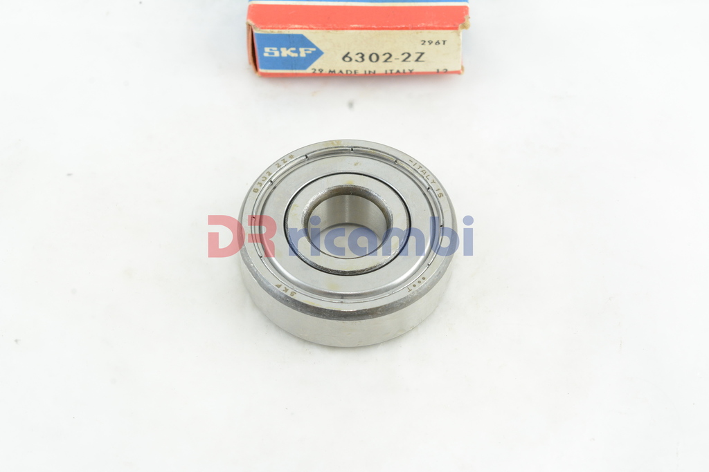 CUSCINETTO A UNA CORONA DI SFERE CHIUSO AMBO I LATI - SKF 6302-2Z D. 15x42x13