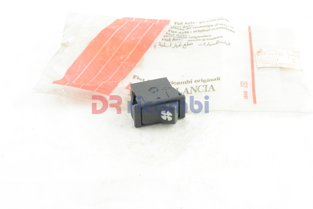 INTERRUTTORE NERO ELETTROVENTOLA FIAT PANDA 30 45 - FIAT 5971070 - ANSOR 378/N