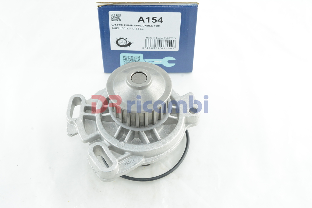 POMPA ACQUA RAFFREDDAMENTO MOTORE PER AUDI 100 2.0 D VW LT-28 2.4 TD - DOLZ A154