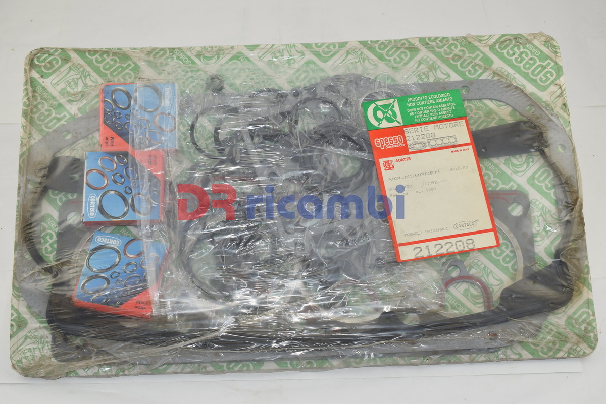 SERIE SMERIGLIATURA GUARNIZIONI PARAOLI VOLKSWAGEN GOLF 1400 - DR RICAMBI 212208