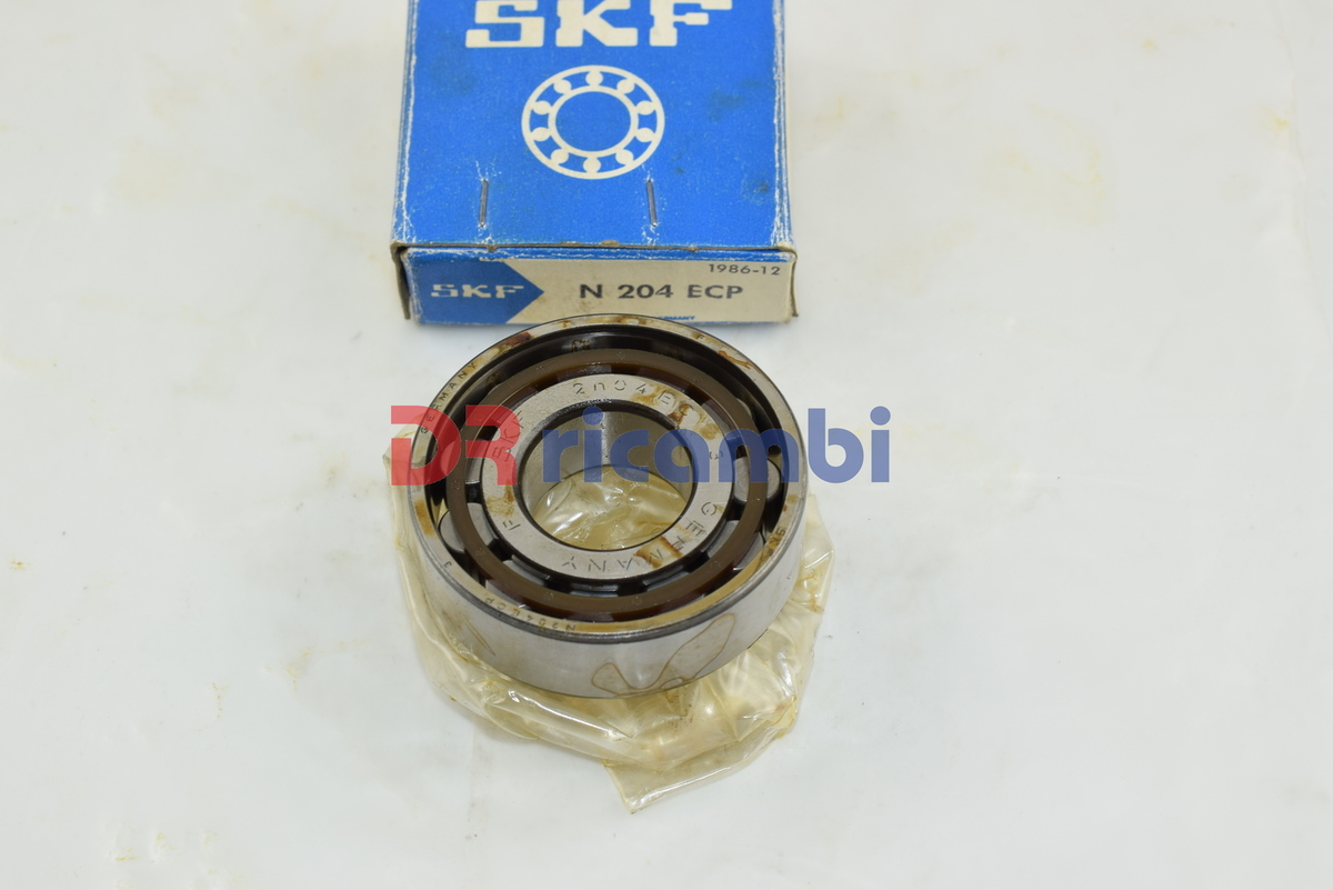 CUSCINETTO A RULLI  PIAGGIO VESPA 125 PRIMAVERA SKF N204ECP - D. 20x47x14