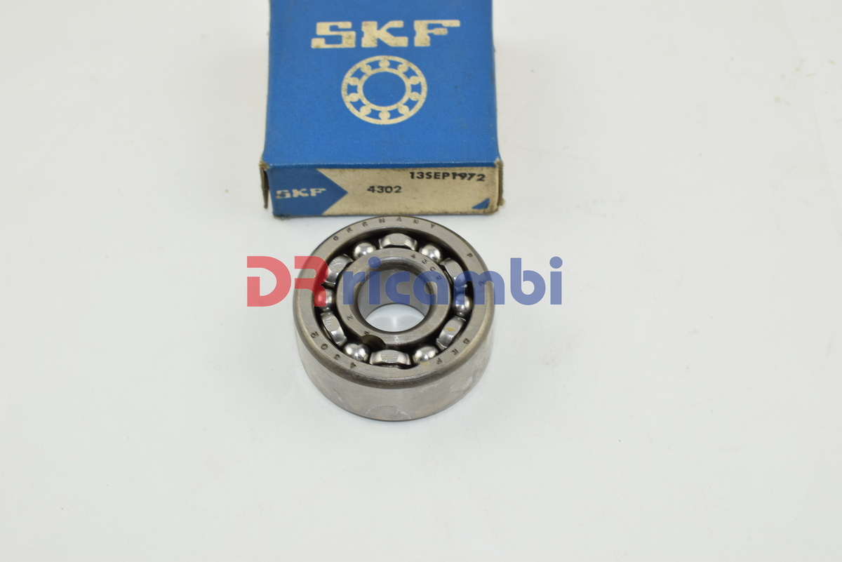 CUSCINETTO RIGIDO A DUE FILE DI SFERE GABBIA IN ACCIAIO SKF 4302 - d. 15x42x17