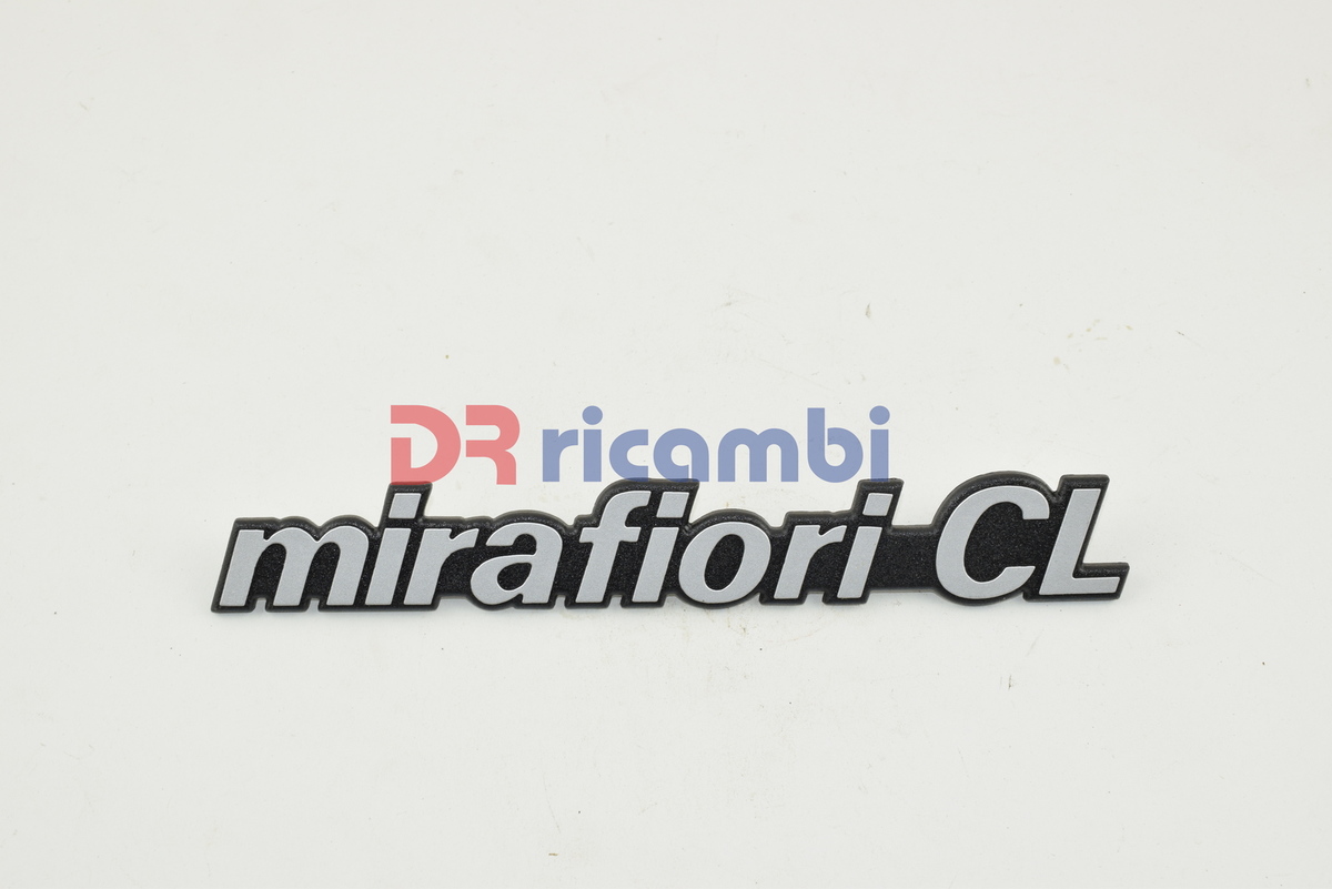 LOGO FREGIO SIGLA MODELLO &quot;MIRAFIORI CL &quot; IN PLASTICA DR0865