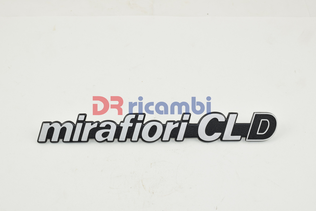 LOGO FREGIO SIGLA MODELLO FIAT &quot; MIRAFIORI CL D &quot; IN METALLO DR0867