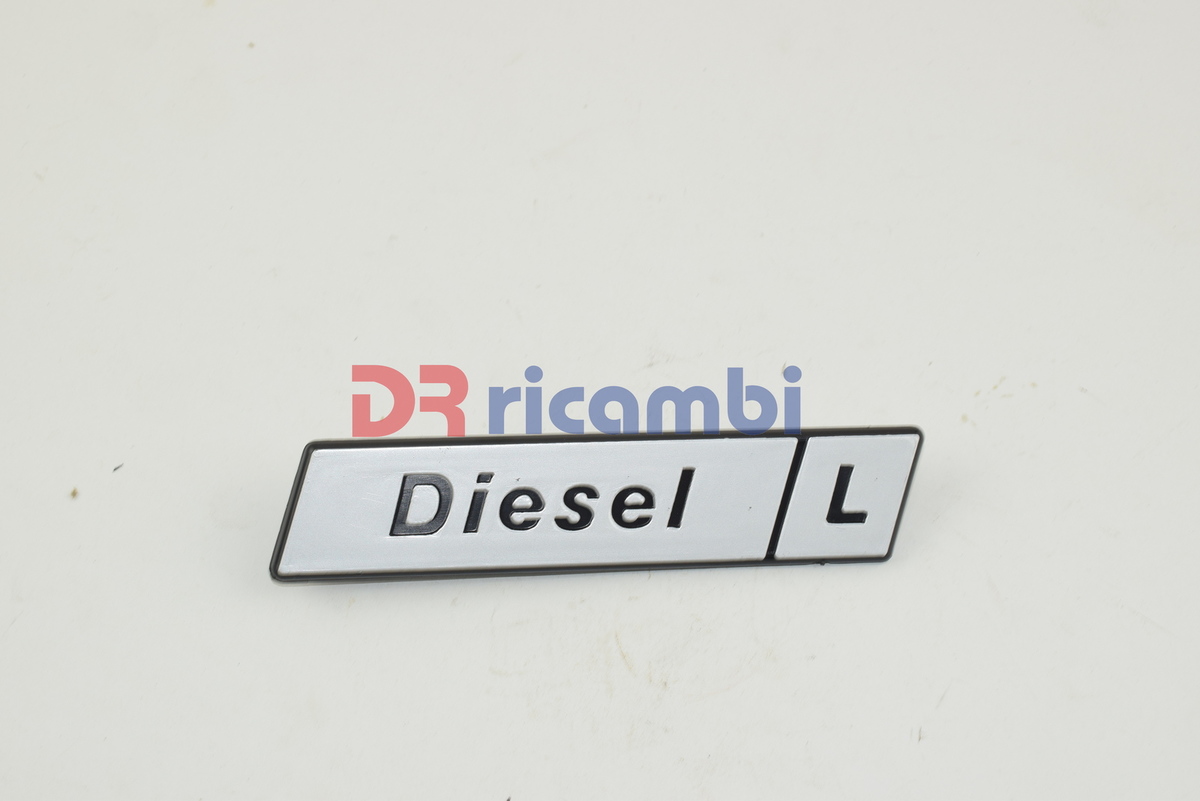 LOGO FREGIO SIGLA MODELLO FIAT &quot; DIESEL L &quot; IN PLASTICA DR0874