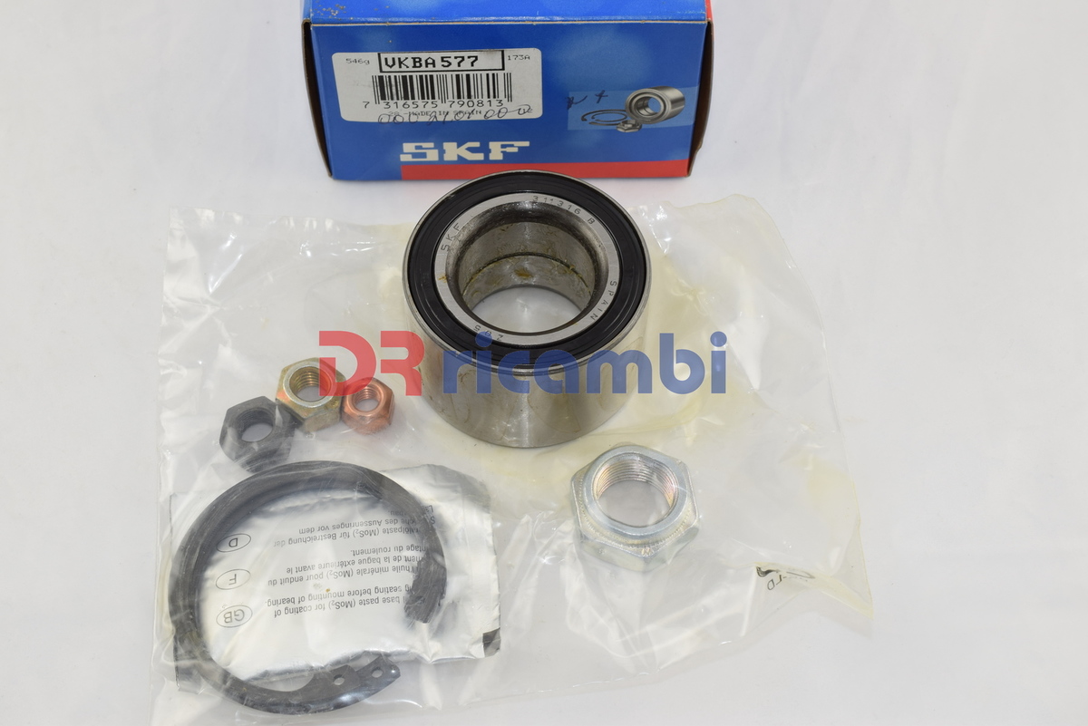 KIT CUSCINETTO MOZZO RUOTA ANT. AUDI 50 VW DERBY POLO SKF VKBA577 d.  34x62x37