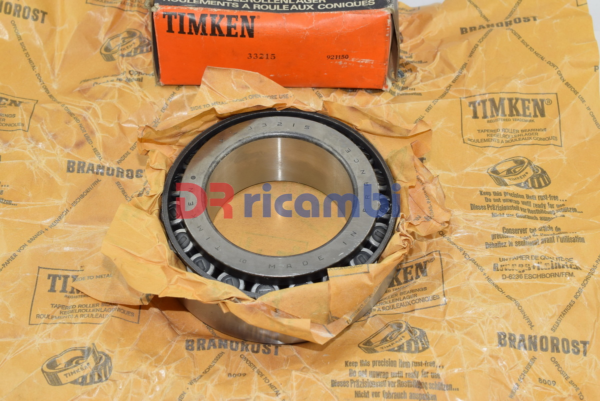 CUSCINETTO A RULLI CONICI RUOTA  IVECO MERCEDES TIMKEN 33215 SET1115 75x130x41