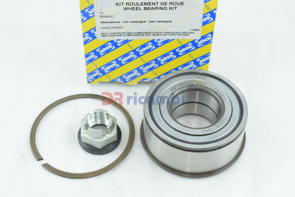 KIT CUSCINETTO RUOTA ANT. RENAULT 18 20 LAGUNA SAFRANE GB40250 S01 - D. 40x84x38