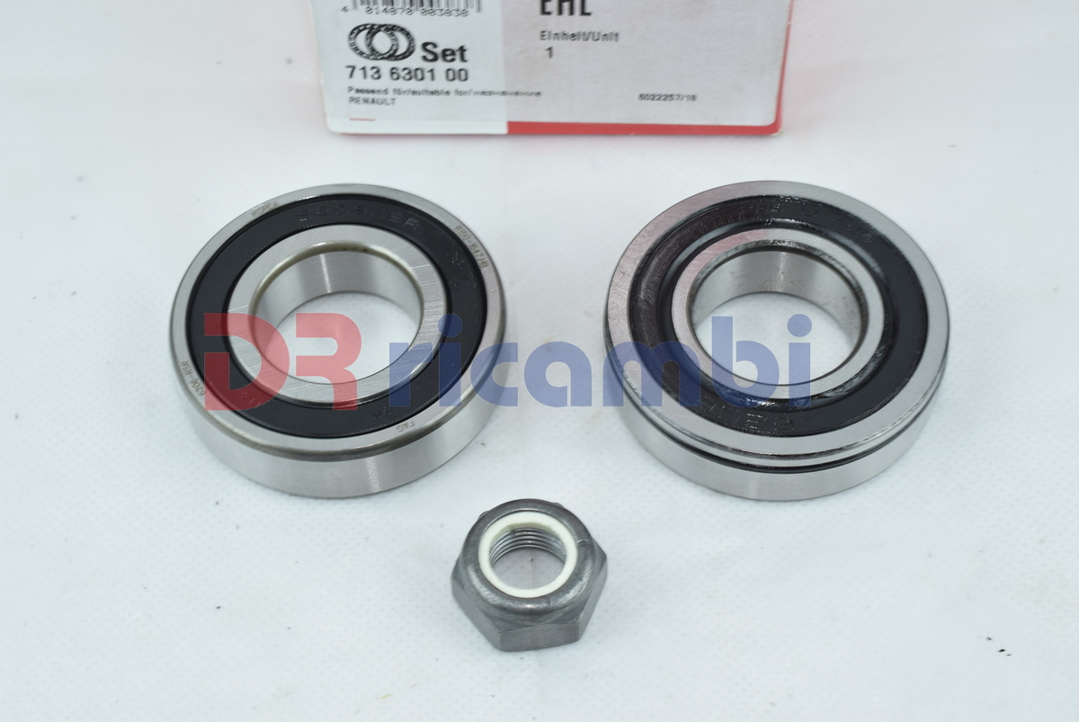 KIT CUSCINETTO RUOTA ANT. PER RENAULT R4 R5 R6 PEUGEOT FAG 713630100 SKF VKBA629