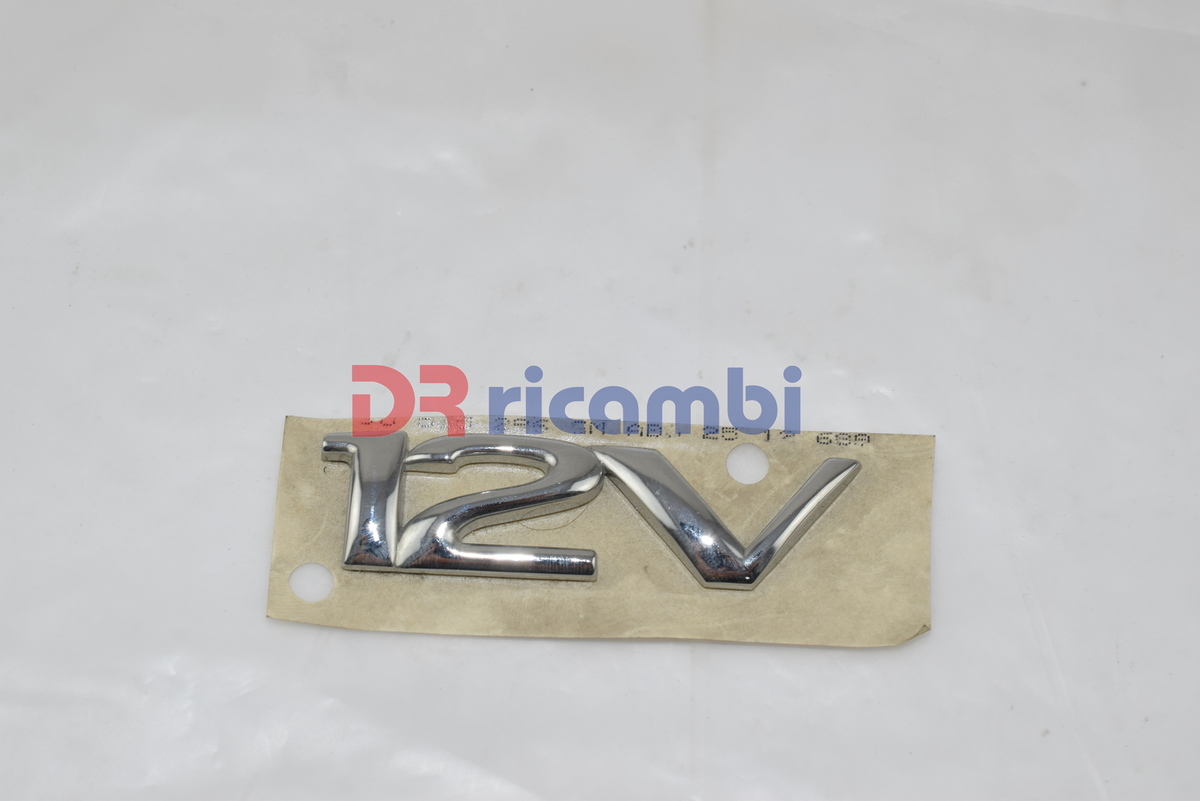 LOGO FREGIO SIGLA MODELLO OPEL &quot; 12V &quot; DR1002